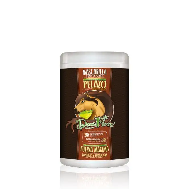 Mascarilla Profesional, Pelazo, Dona Flora Cosméticos, Fuerza Máxima, Mascarilla de Biotina. 1Kg