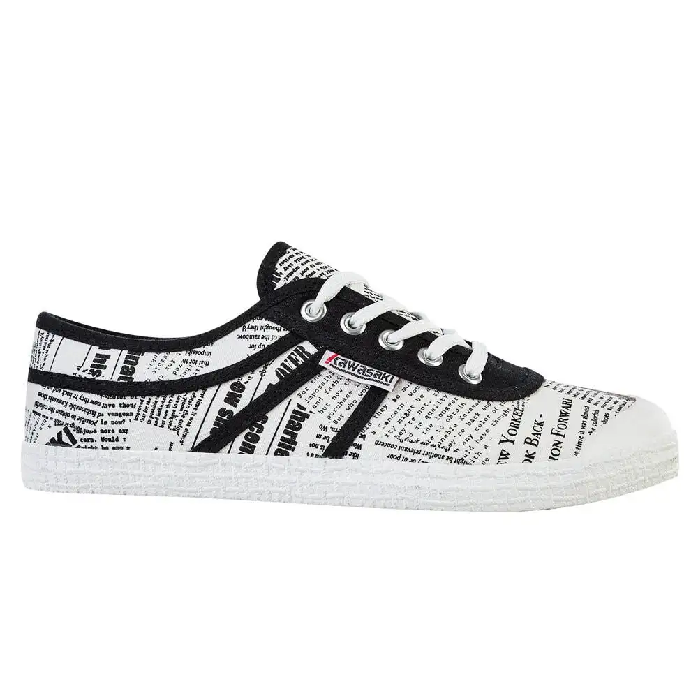 Zapatillas de Lona Kawasaki Newspaper - Diseño Icónico y Ligero para Hombre, Ideal para Uso Diario