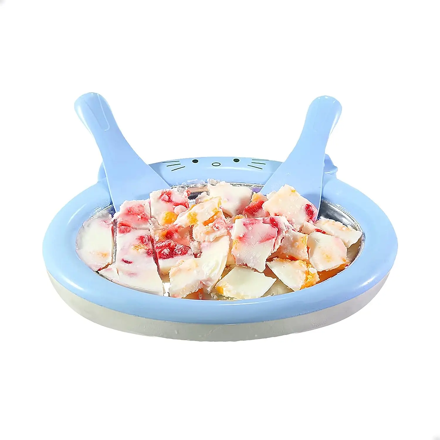 Euroxanty Plancha para Helado Frito Casero | Utensilio para Helados Artesanos | Incluye 2 Palas