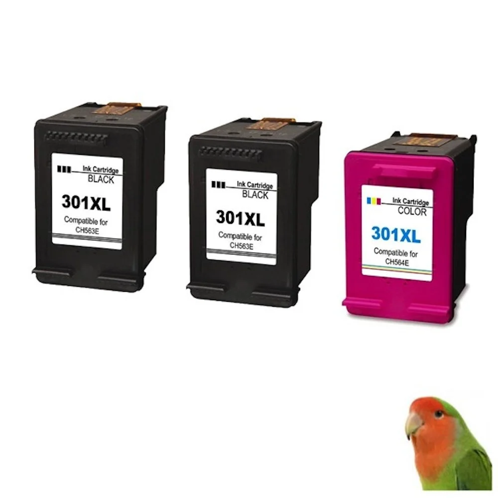 Nobrand Cartuchos de Tinta HP 301XL para Impresoras HP - Pack de 3