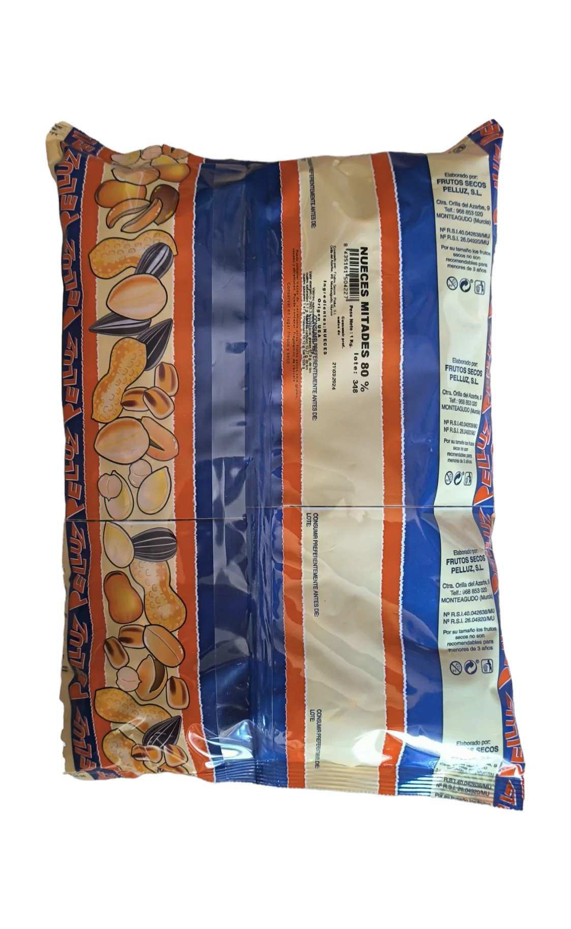 1Kg Butterfly Peeled Nuts-Nut Halves-Natural Nuts-Pinch