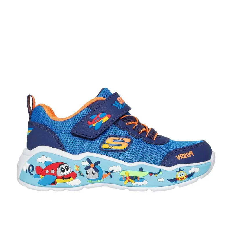 Calzado-skechers Play Scene-407312n-blnv-niño-azul