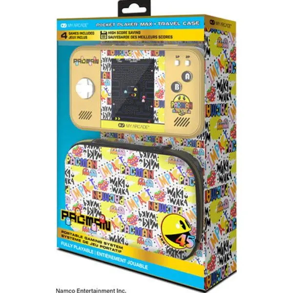 Pocket Player Max Pac-Man 45Th Anniversary Portable Gaming System