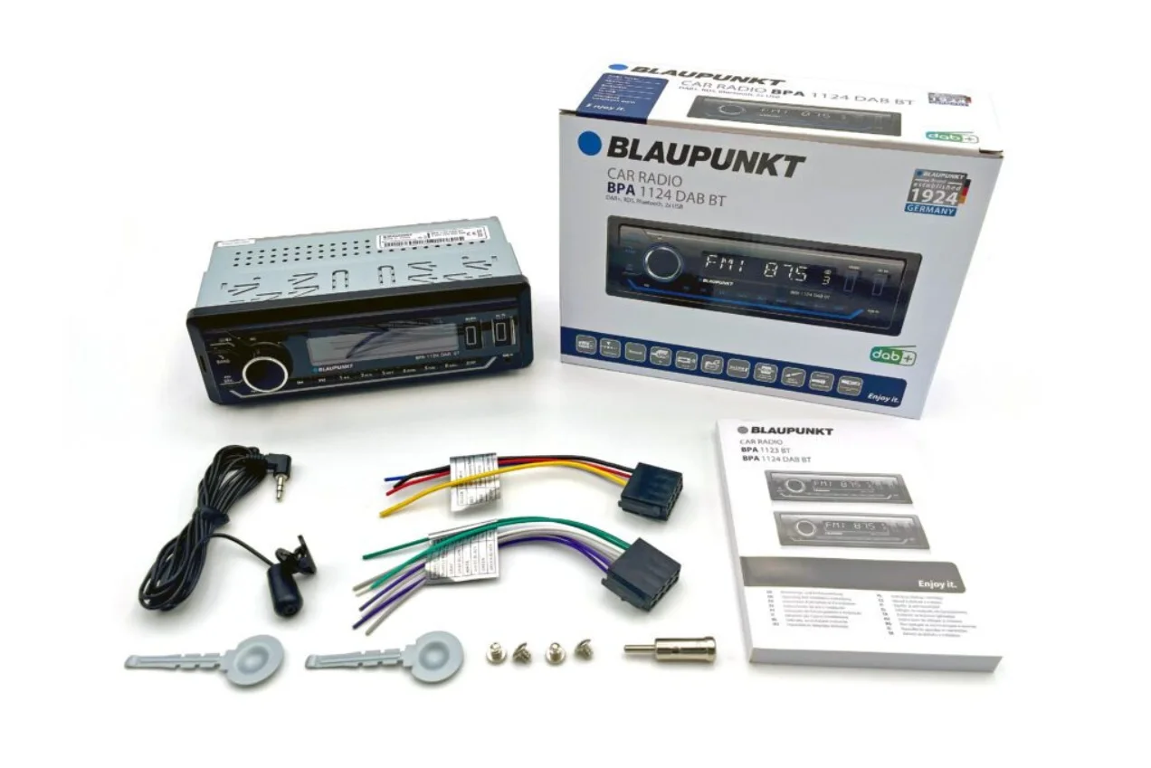 Blaupunkt bpa1124dab/bt 1din car radio with dab+, rds, bluetooth, 2 usb ports #4