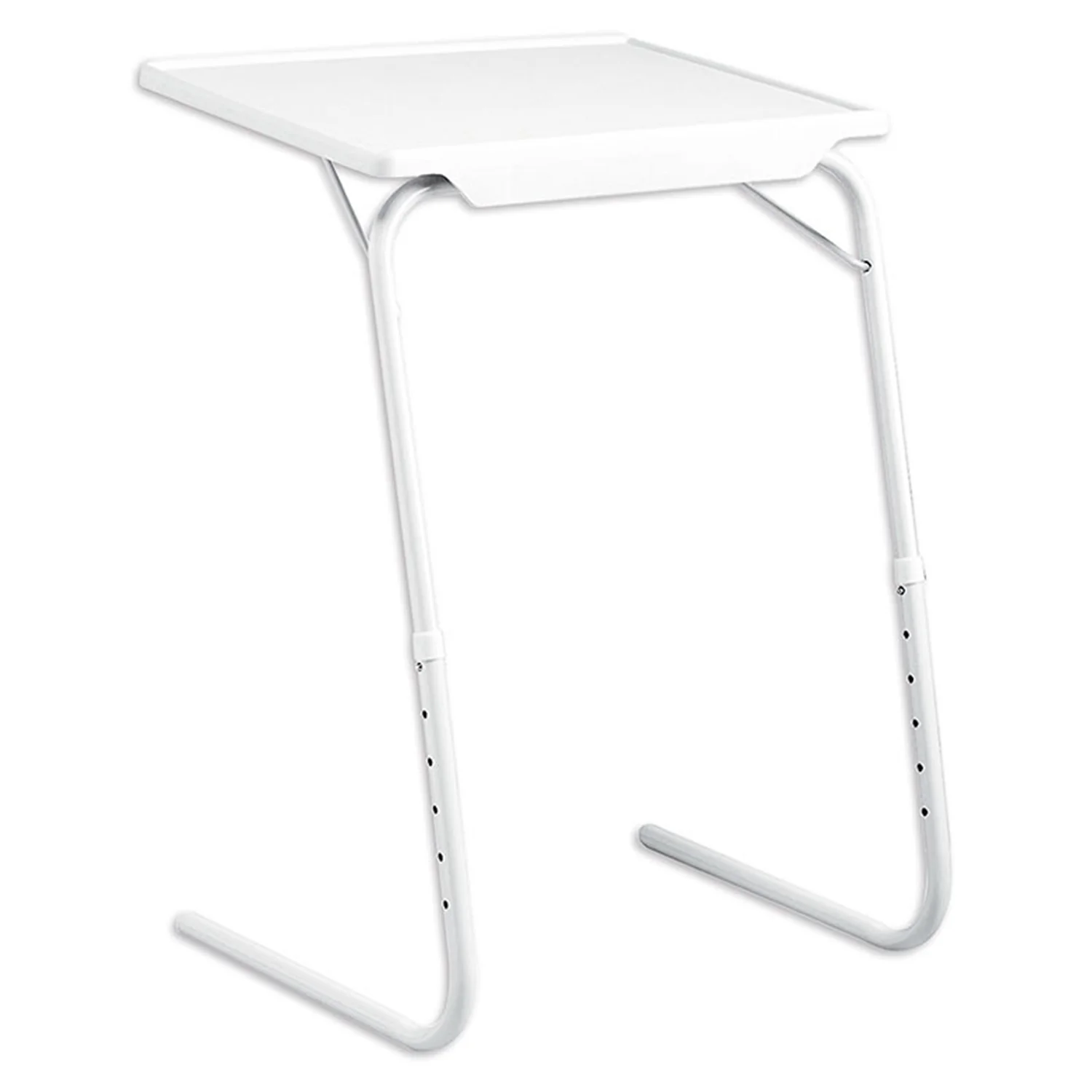 Mesa Plegable Portátil, Mesa Auxiliar Multifunción Ajustable, 6 Ajustes de Altura, 3 Ajustes de Inclinación, Permite hasta 18 Posiciones diferentes, Diseño Ligero, Estable y Resistente, Pensado para