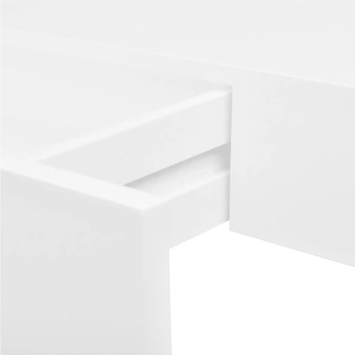 VidaXL floating wall shelf 1 white drawer 8x48x25 cm