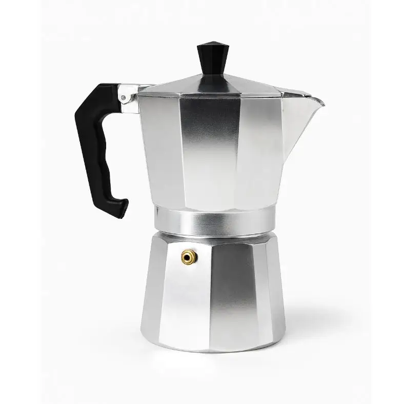 Cafetera classica aluminio italiana CUPERINOX de 3tazas 6 tazas 9 tazas 12 tazas apto para electrico gas vitroceramicas halogen Duradero gran calidad garantizada