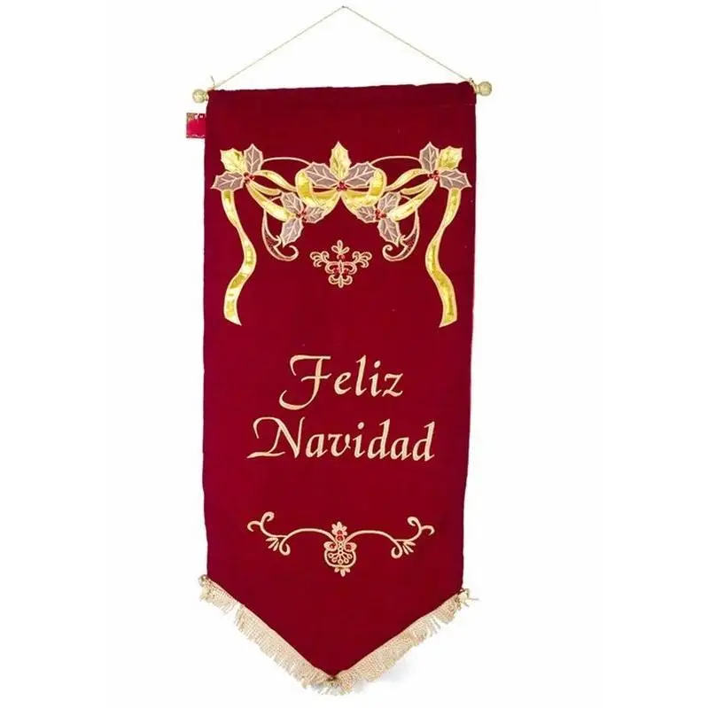 Gerimport Estandarte Feliz Navidad 112 X 48 Cm - Decoración Navideña