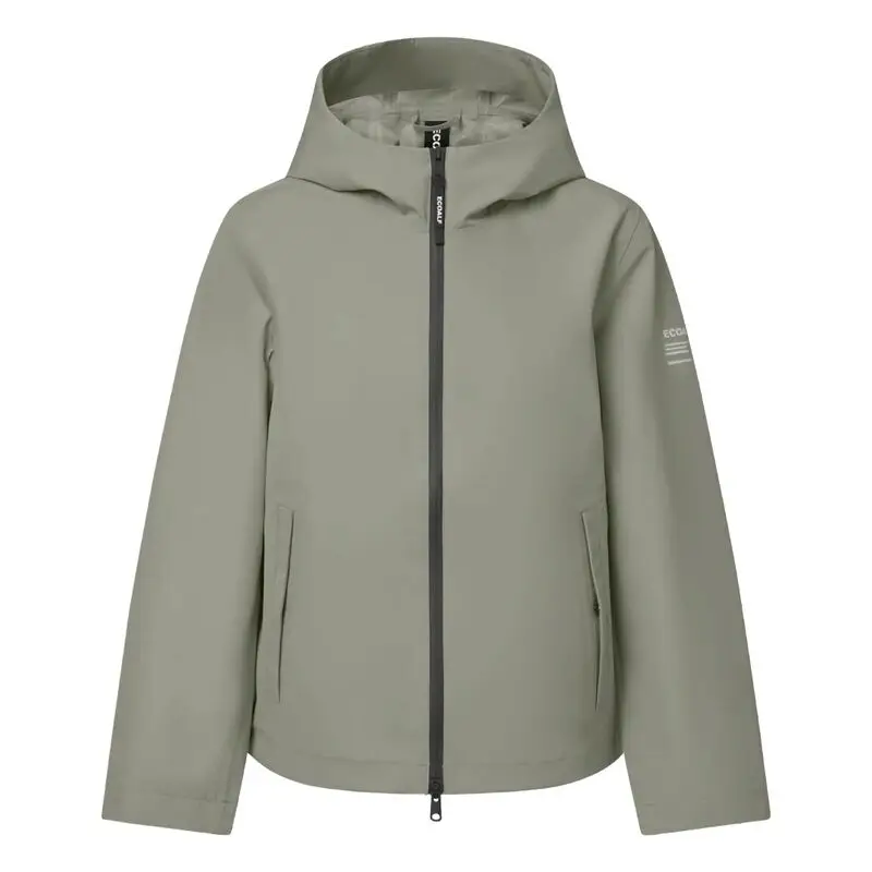 Chaqueta Verde Ecoalf Venis Jacket Woman Sage Impermeable y Transpirable de Corte Regular