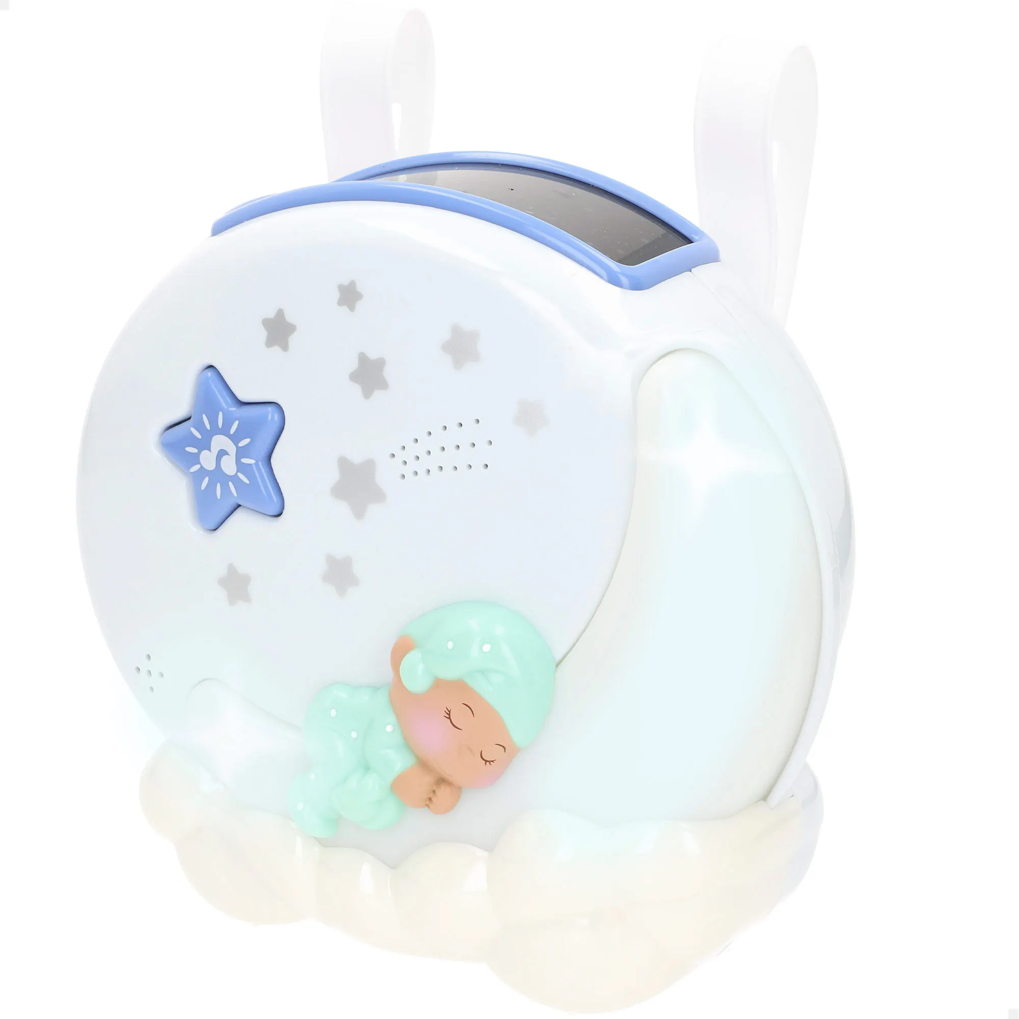 PLAY - Proyector de cuna con luz y música, proyección de estrellas, colores en movimiento, melodías relajantes, control de volumen, modos de luz, juguete para bebés desde 0 meses, estimula sentidos,