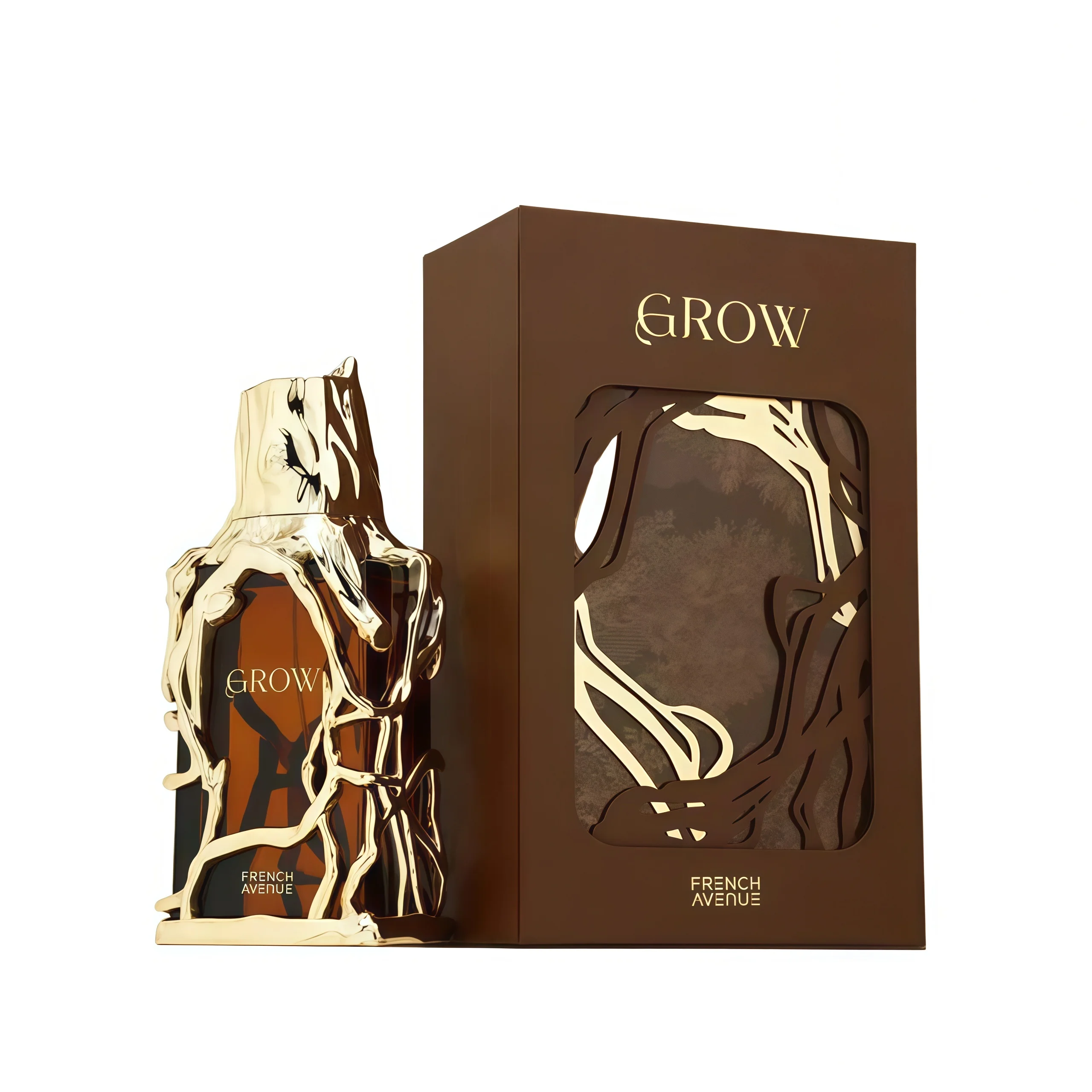 GROW French Avenue Extrait de Parfum 100ml Perfume árabe masculino amaderado especiado ambarado de lujo
