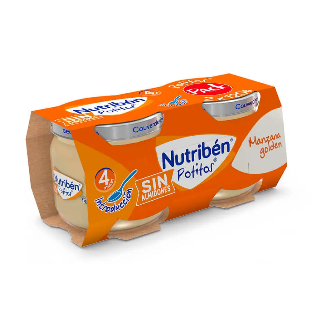 Nutribén Nutriben Potito 120 Manzana Golden Duplo