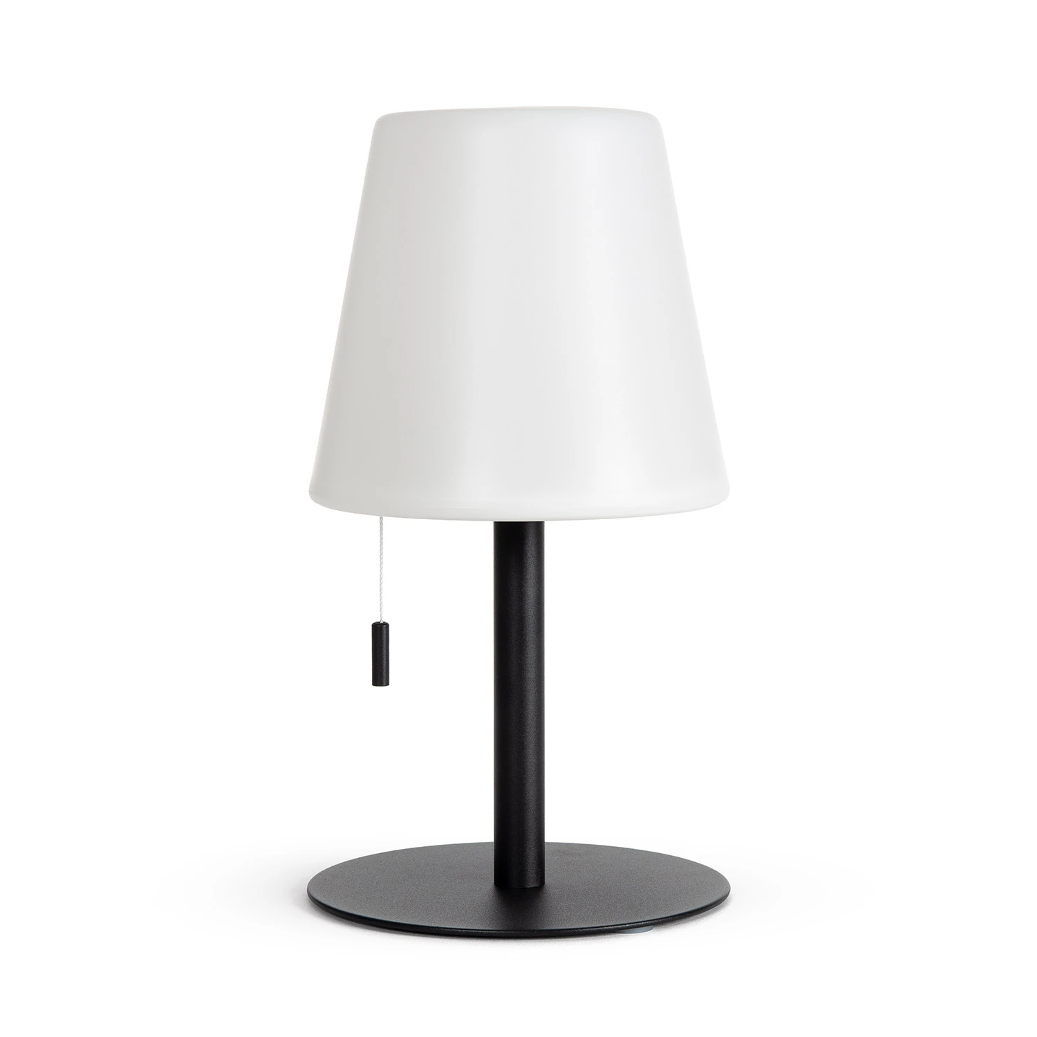 Ledkia Lámpara de Mesa LED Portátil para Exterior Aluminio con Batería Recargable Epinay Negro