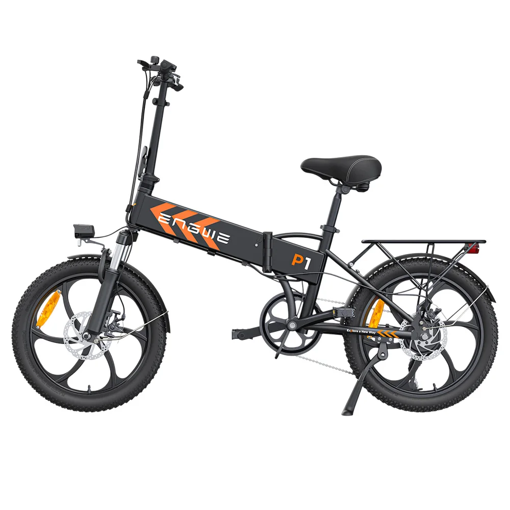 Foldable electric bicycle adult Engwe P1 Ebike 20 inch tire 250w brushless Motor 36v 13ah electric bicycle battery and maximum speed 25 km/H mountain electric bike