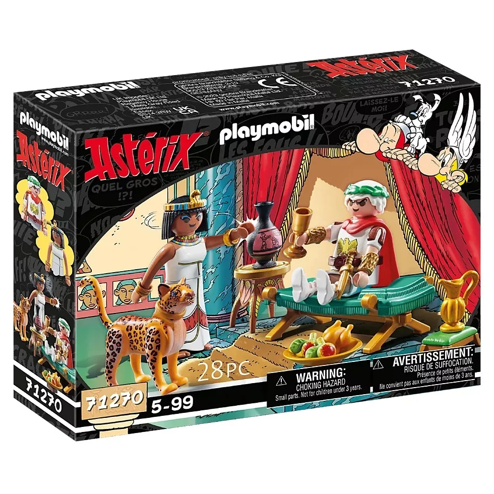 Playmobil Astérix - César y Cleopatra, Tienda con Licencia Oficial 71270