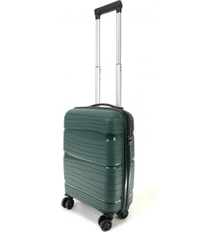 Versear military green polypropylene cabin suitcase 32x19x51cm 10kg 8 wheels NOVAVENTURE