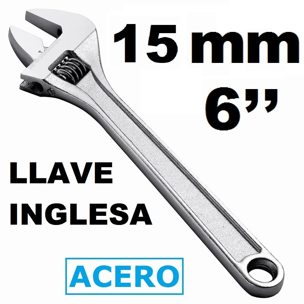 LLAVE INGLESA AJUSTABLE,ACERO INOXIDABLE,CM,FESPU