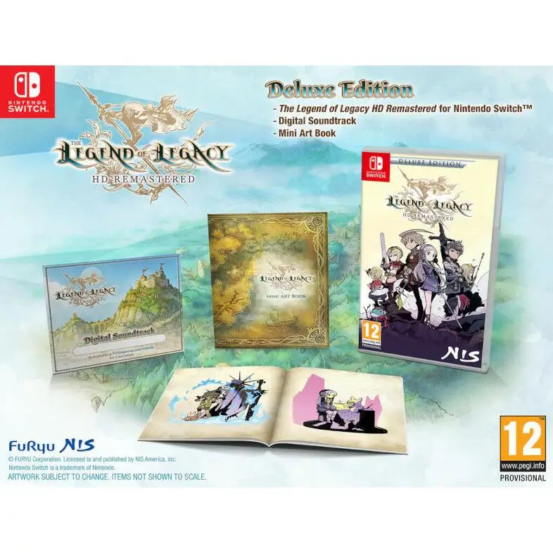 The Legend of Legacy HD Remastered Deluxe Edition - Nintendo Switch - Nuevo precintado - PAL España