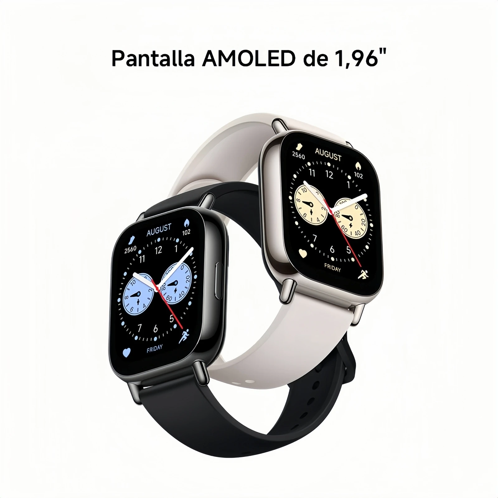 XIAOMI Redmi Watch 5 Lite Smartwatch - AMOLED Display 1.96", Bluetooth Calls, Heart Rate Monitor, 150 Sports Modes, 18 Days Battery Life, Compatible with Android.