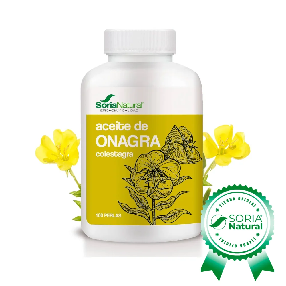 Soria Natural Colestagra - Perlas Aceite de Onagra con Vitamina E - 100 perlas