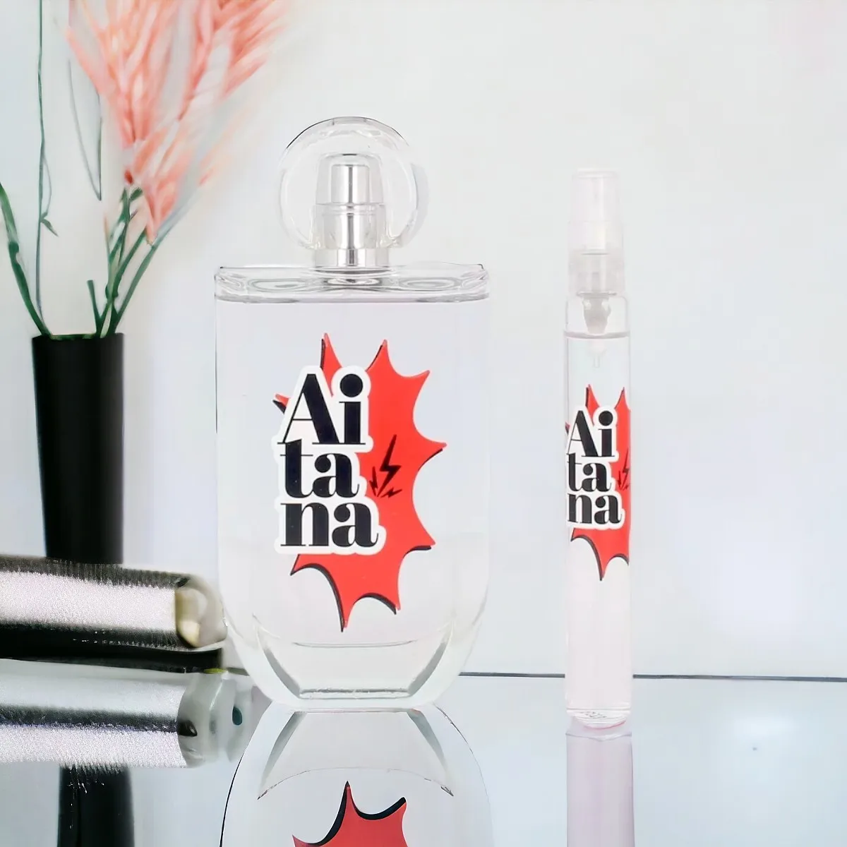 Aitana 1999 Gift Set Eau de Toilette 80ml + Hair Mist 10ml for Women, featuring a fresh citrus and floral fragrance with notes of bergamot, gardenia, and cedar, perfect for a youthful and vibrant scent experience. #3