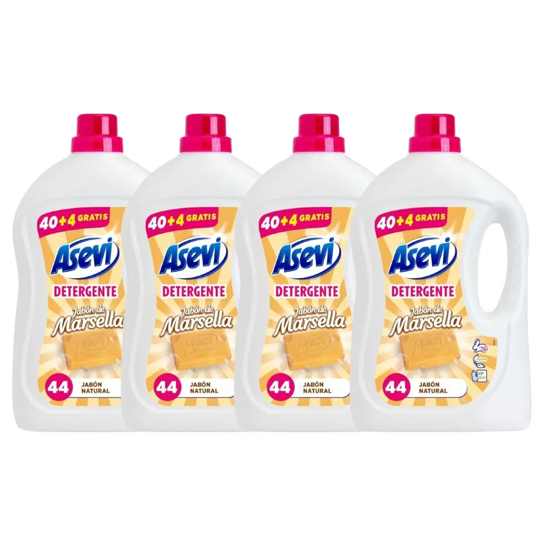 Pack 4-detergent Asevi soap Marsella 40 + 4 free.