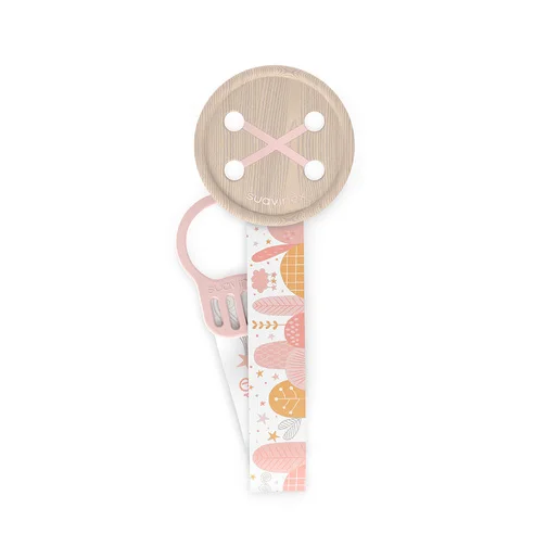Suavinex broche con cinta +0m para bebe. Diseño reversible