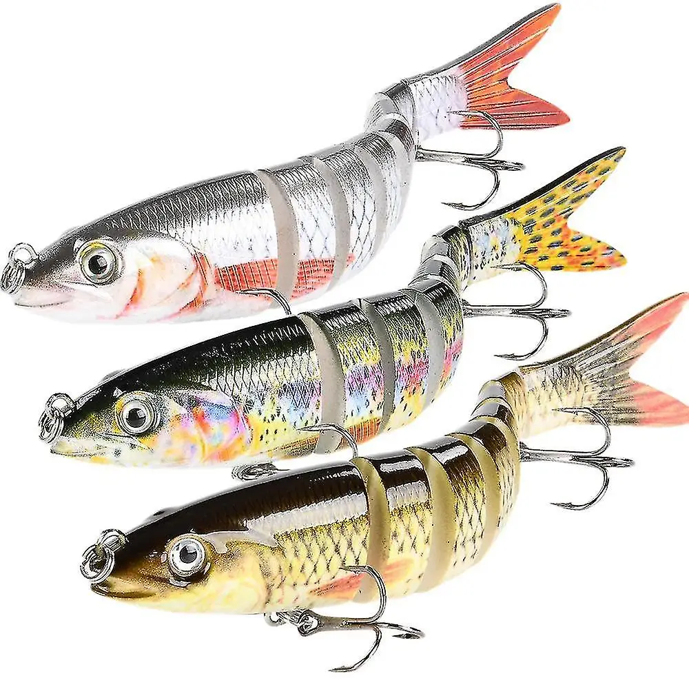 Robotic Fishing Electric Lure wobbler For Electronic Pike multi Articulated Bait 9 Segments Self Swimming swimbait