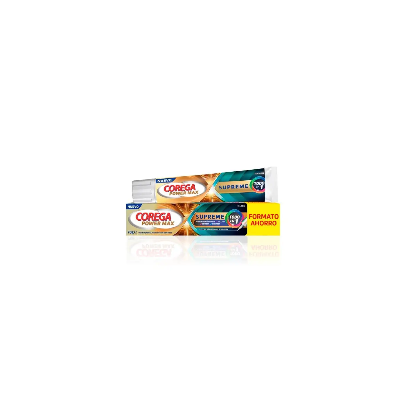 Corega Power Max Supreme Todo  En 1 FORMATO AHORRO 70g.