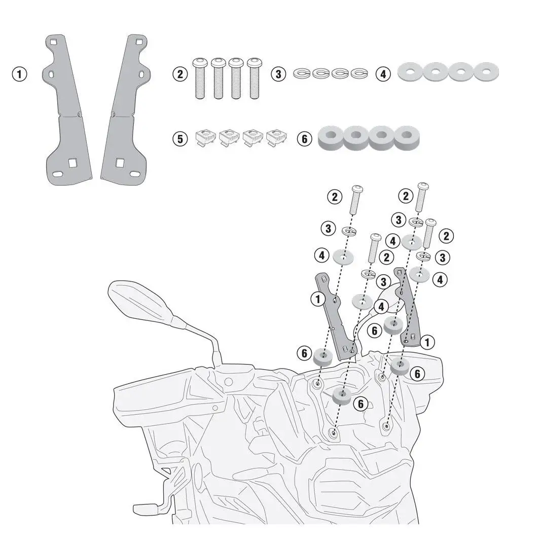 Givi Kit Anclajes D5127   Ce U