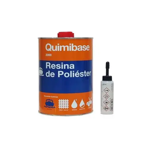 Resina Poliéster + Catalizador 1Kg Ideal para piscinas, spoliers, depósitos, moldes, ertc..