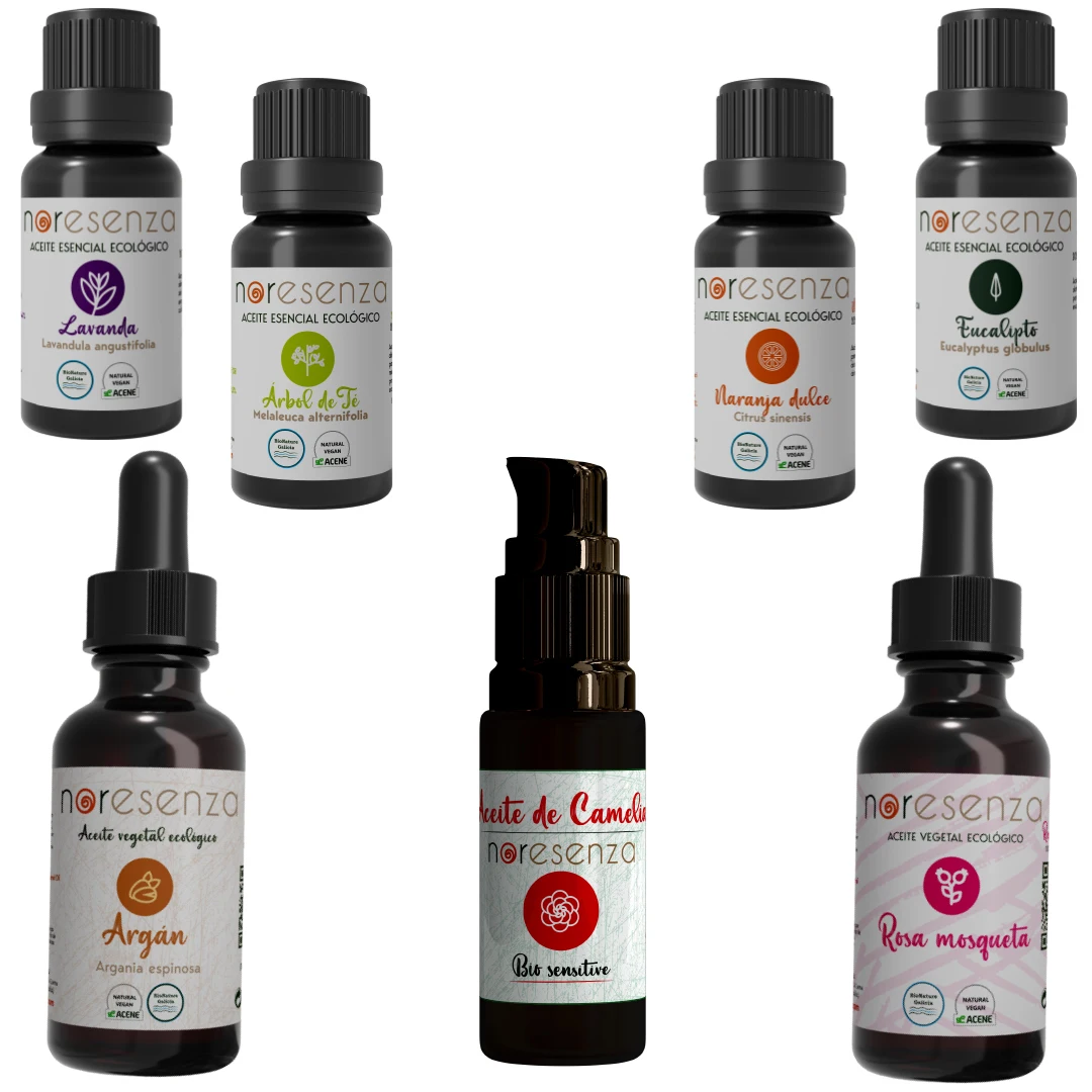 NORESENZA – Pack hidratación y aromaterapia. Rosa Mosqueta,Árbol del