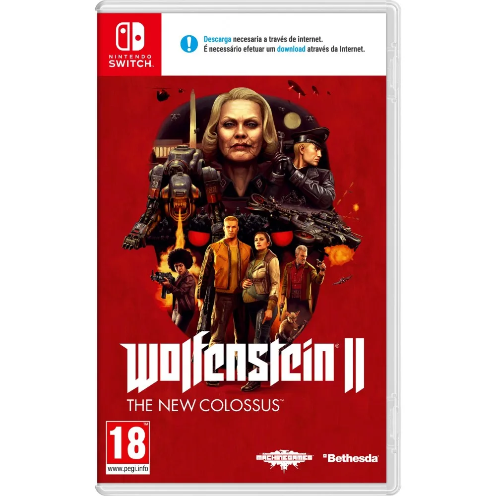 WOLFENSTEIN 2 THE NEW COLOSSUS SWITCH JUEGO FÍSICO PARA NINTENDO SWITCH Nintendo