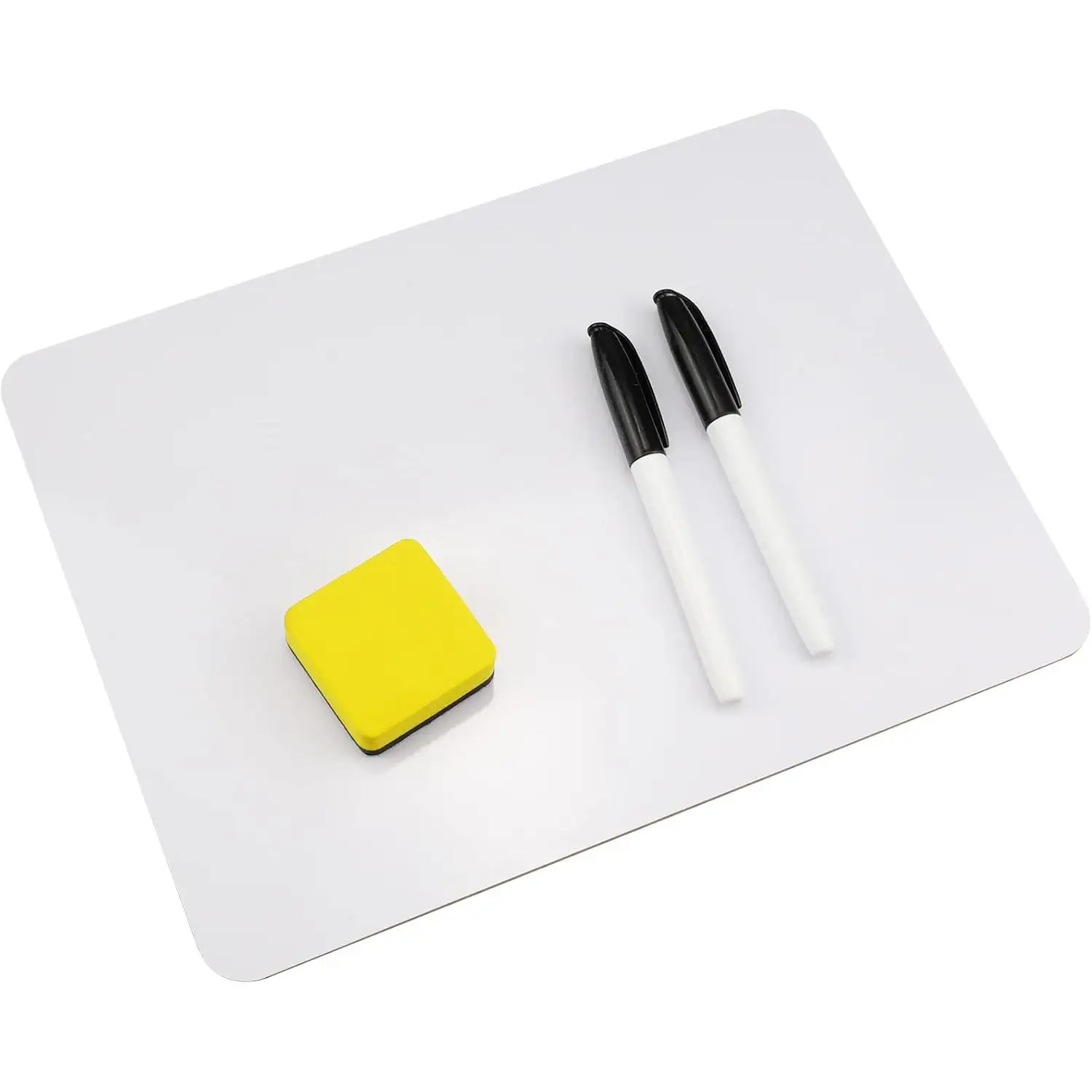Pizarra Blanca de Doble Cara 23x30 cm – Tabla Portátil para Niños, Estudiantes y Profesores – Pizarra Borrable para Escritura, Dibujo y Aprendizaje – Ideal para Aula, Hogar, Oficina o Actividades