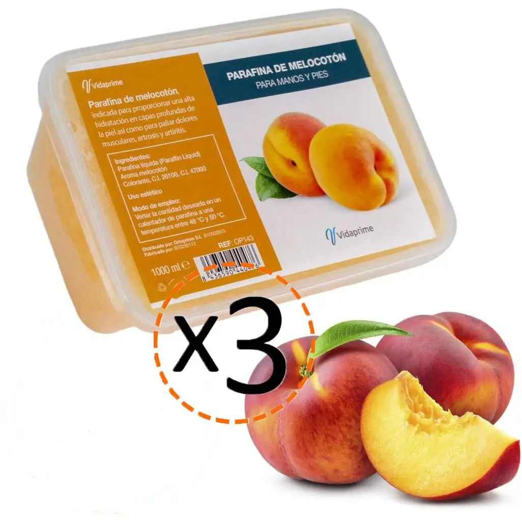 Pack Parafina de Rehabilitación Manos y Pies 3000ml | Melocotón Ortoprime Ortoprime