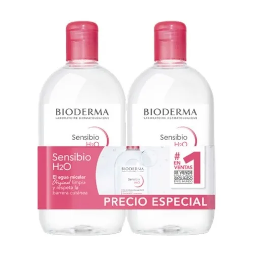 Bioderma Sensibio H2O Solución Micelar Duplo 2 x 500 ml