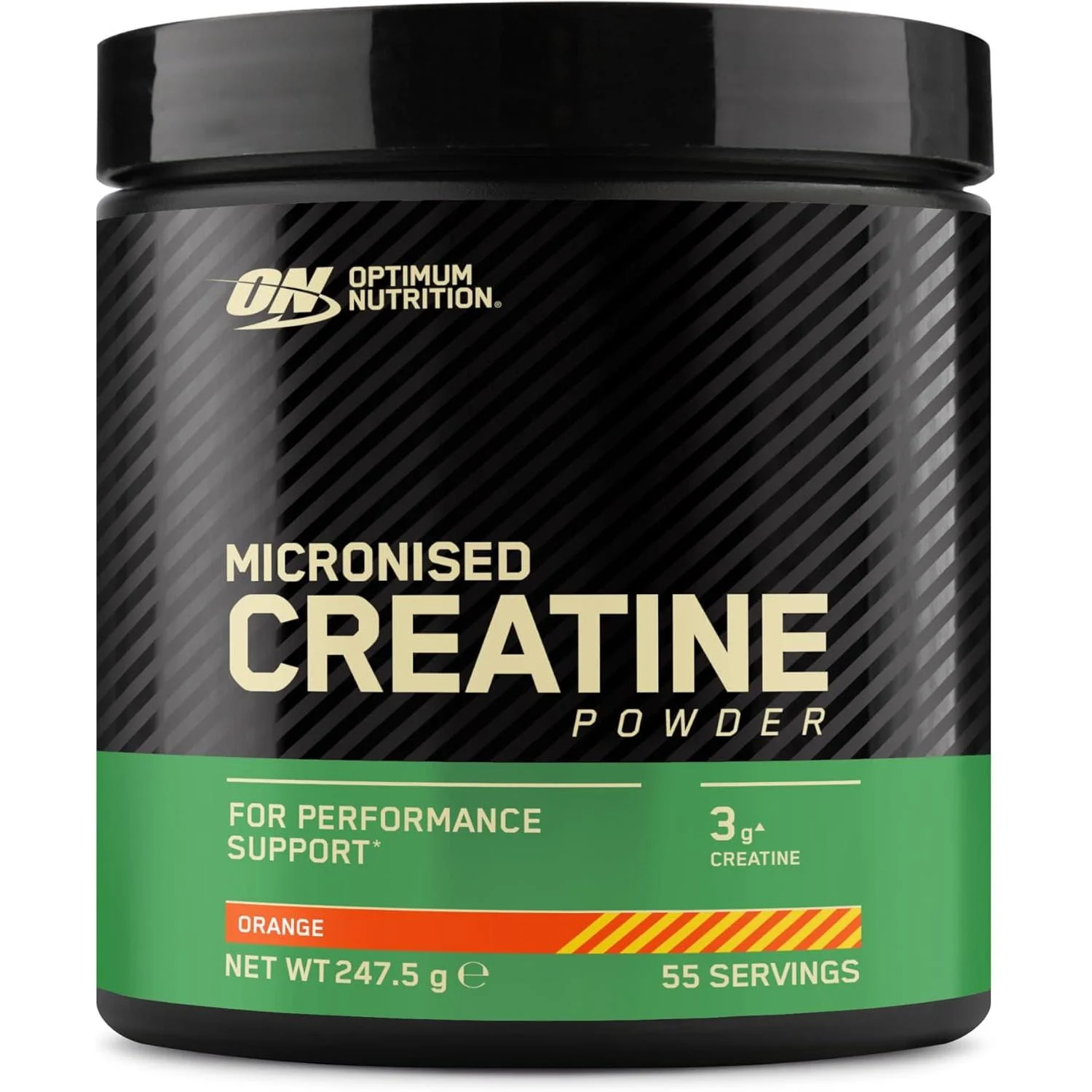 Optimum Nutrition Creatina Monohidrato Micronizada - 247.5g (55 Servings) - Rendimiento y Fuerza