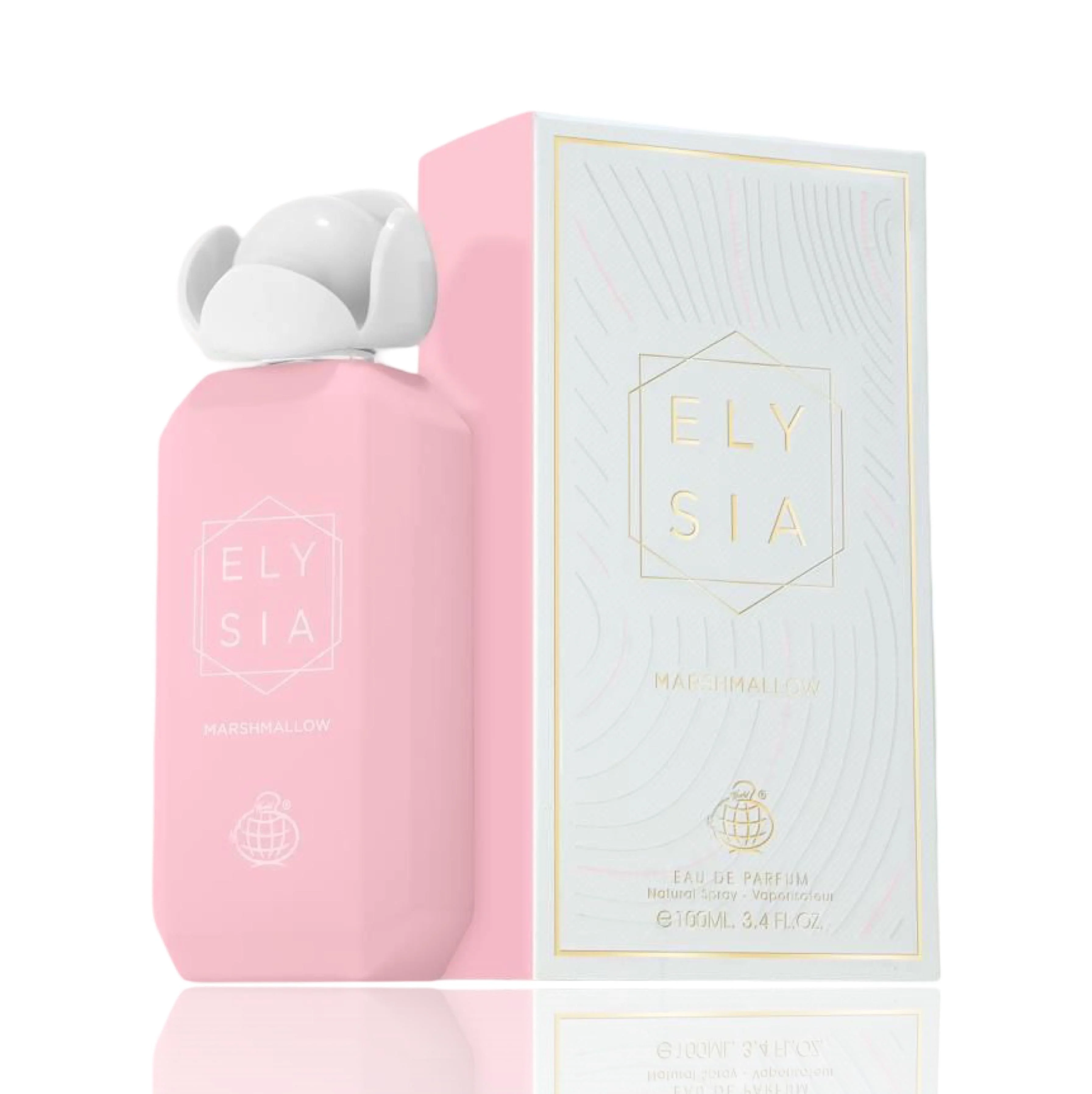Elysia Marshmallow Fragrance World – Perfume Arabe 100% original para Mujeres | Dulce Gourmand Floral | 100 ml