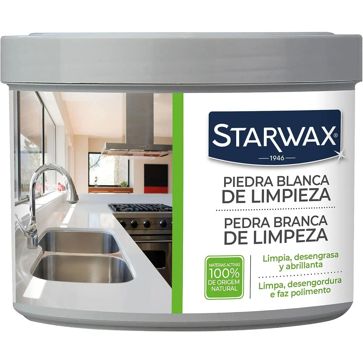 Starwax White multipurpose cleaning stone-natural 100%-clean, grease and Polish