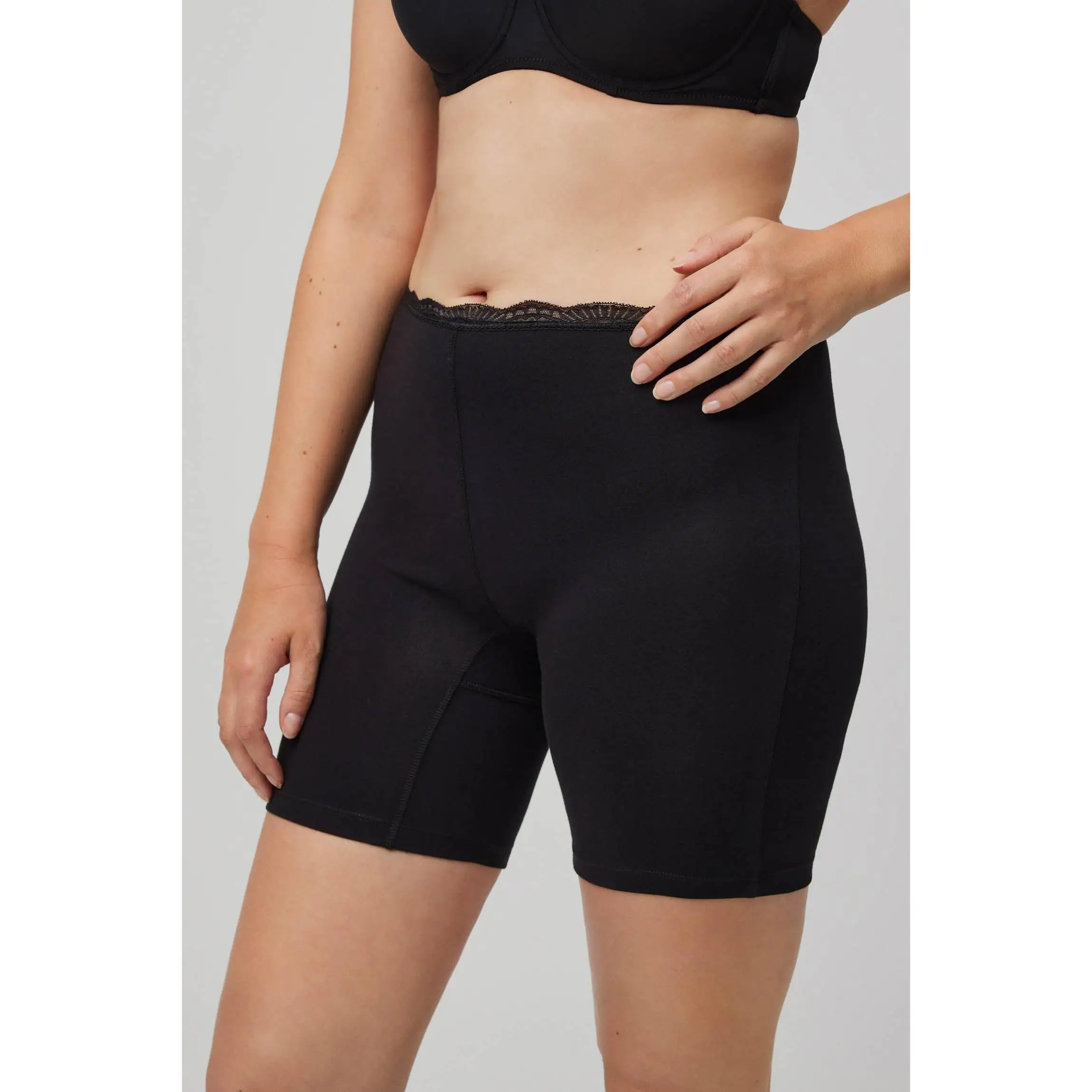 Ysabel Mora - Culotte antirroce algodón negro