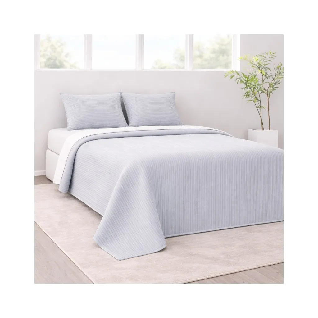 Colcha Bouti de Verano con Fundas de Almohada, Colcha Ligera y Acolchada, 100% Microfibra Poliéster, Suave y Transpirable, 2 Tamaños y 7 Colores Disponibles, para Camas 90-150 cm, Fácil de Lavar. ✅ Entrega en España en 48/72 horas