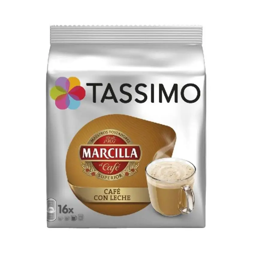 MediaMarkt Tassimo Cápsulas Monodosis, Marcilla Café Con Leche, 16 Cápsulas - Imagen 2