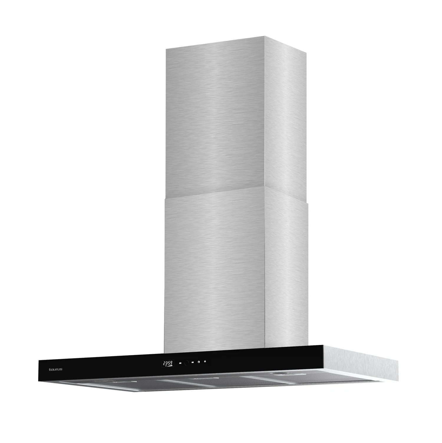 Taurus - Campana extractora T90IXAL. Color Gris. Material producto Acero inoxidable. Potencia 200 W. Longitud del cable 130 cm