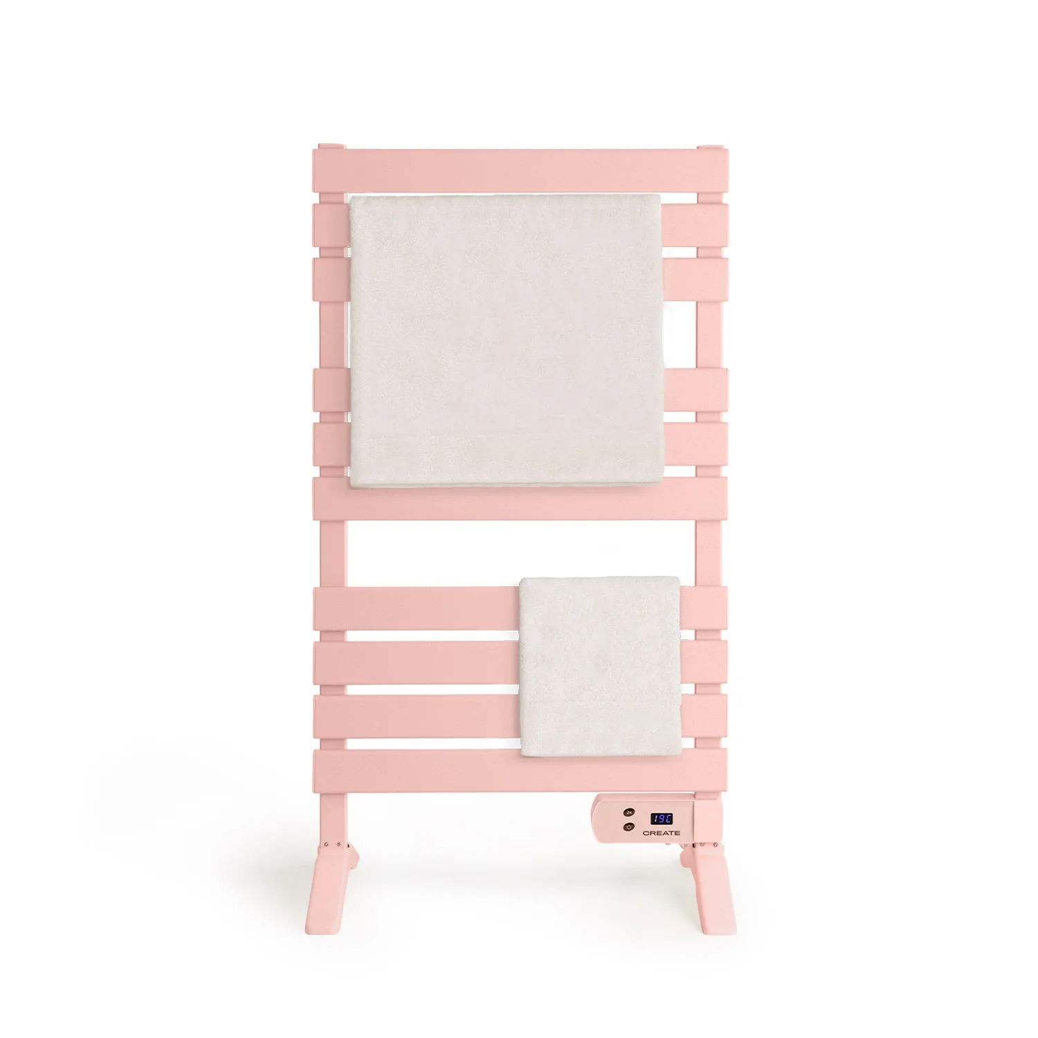 Create - Electric Wall Towel Rack with Legs and Extra Shelf - Warm Towel 500W