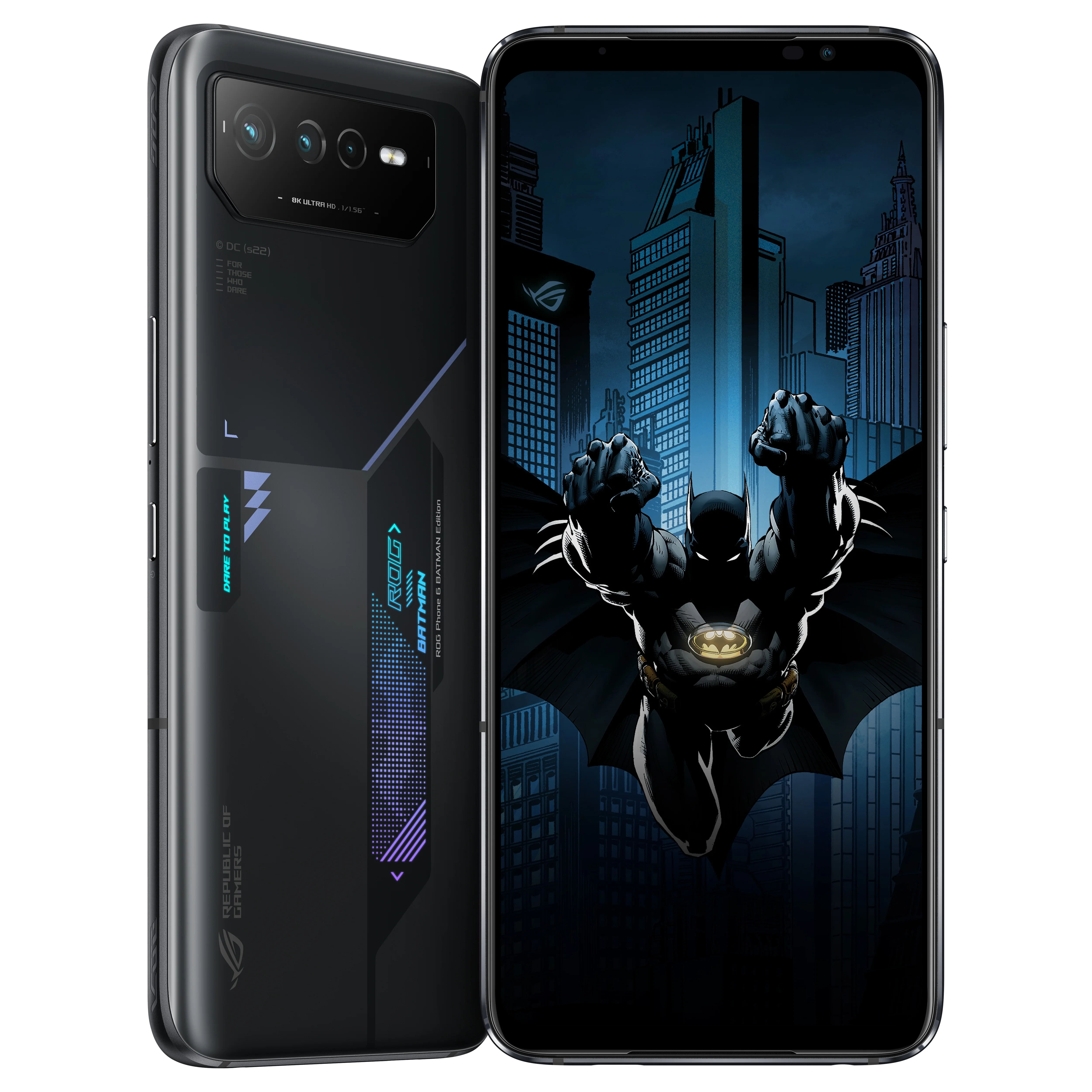 ASUS ROG Phone 6 BATMAN Edition 17,2 cm (6.78") SIM doble Android 12 5G USB Tipo C 12 GB 256 GB 6000 mAh Negro