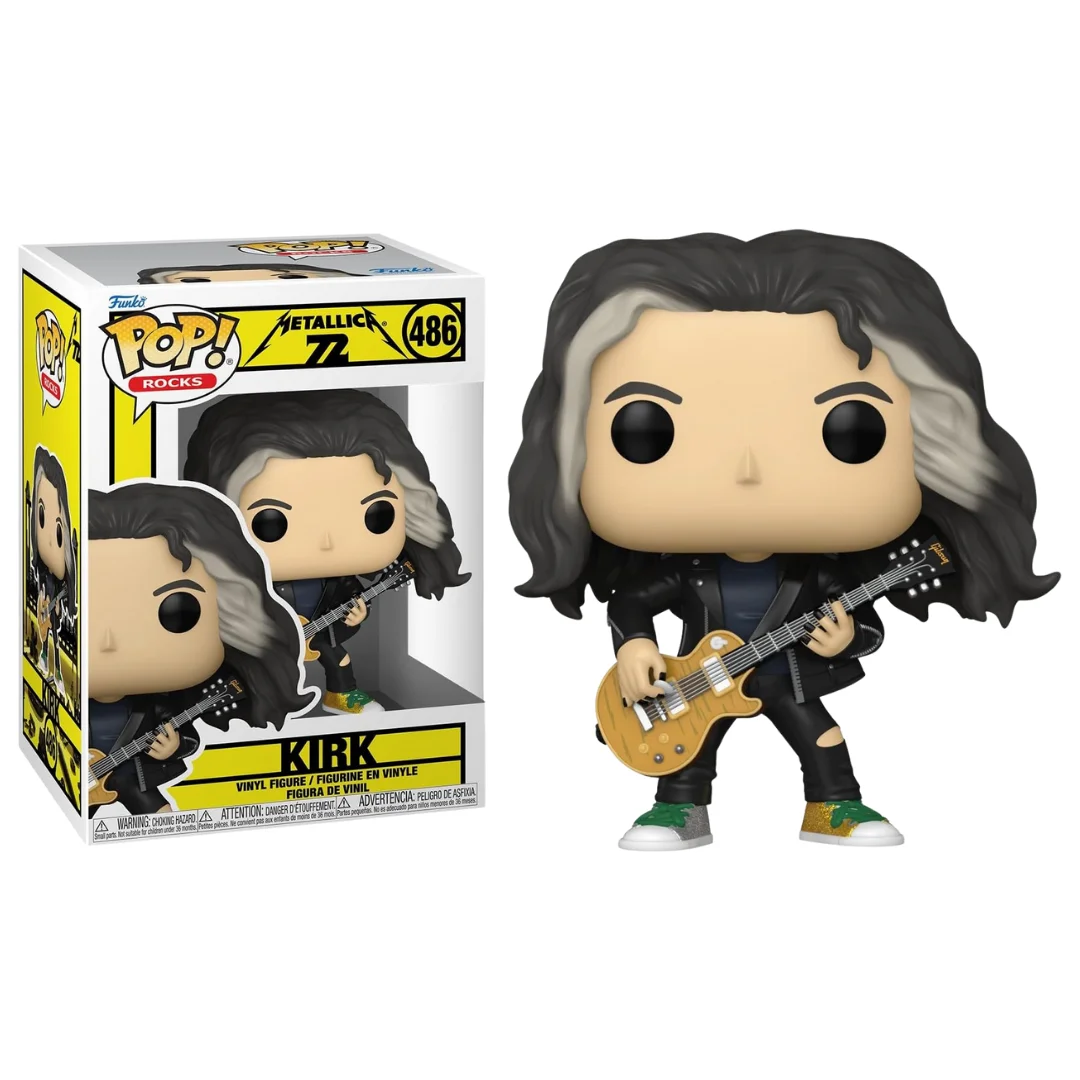 FUNKO POP! METALLICA - KIRK, 87076, Nº 486, TIENDA CON LICENCIA OFICIAL, ENVIO EN 24-48 HORAS EN PENÍNSULA, FIGURA, CABEZÓN, MUÑECO, JUGUETES, MÚSICA, ROCK, CANTANTE