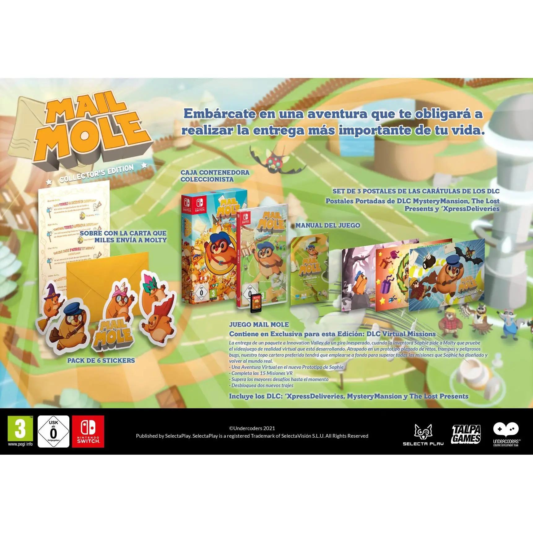 Mail Mole Edición Coleccionista - Nintendo Switch - Nuevo precintado - PAL España