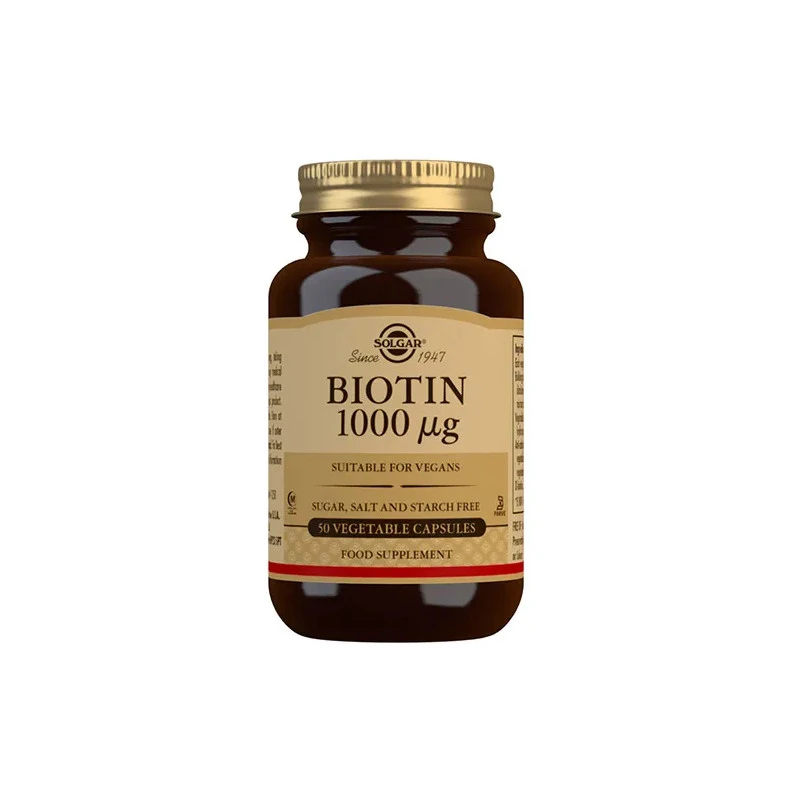SOLGAR BIOTIN 1000 UG 50 CAPSULAS