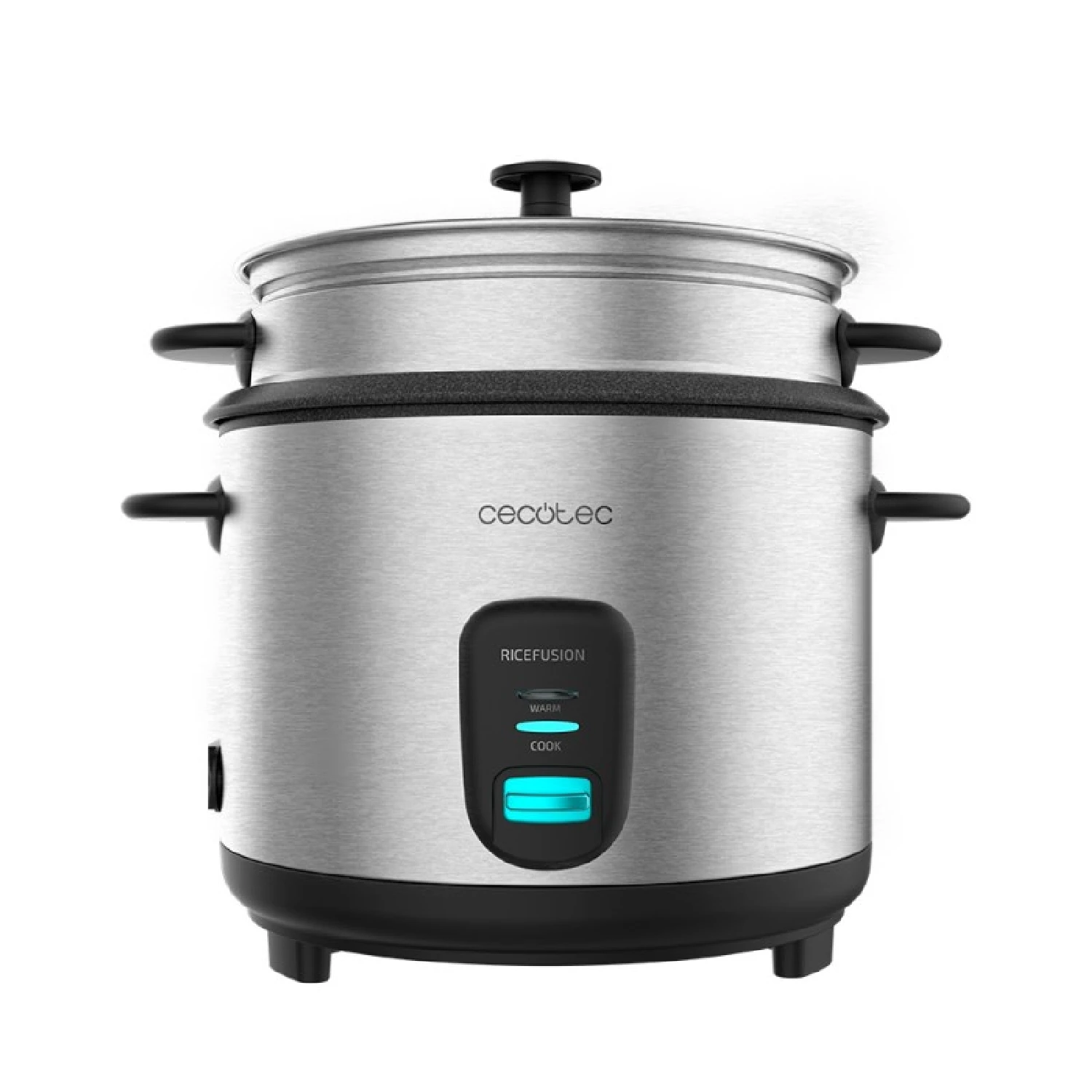 RiceFusion rice cooker 7000 Inox. 700 W, 1,8 litre capacity, 10 rations, stainless steel and glass lid