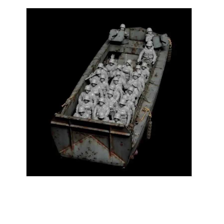 Landing Boat uses LCVP in Normandy (includes 28 figures) Italeri-6524